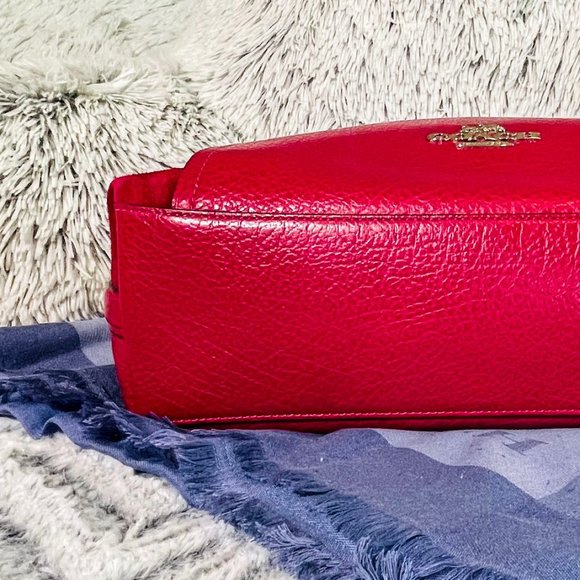 EUC - COACH MARLON HOBO IN SILVER & DARK FUCHSIA (F79995) - Picture 7 of 12